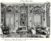 Plansza numer 66 - Hotel Germain Boffrand. Hotel Magon de la Balue 1780. Hotel de Gargan 1878. Mały salon należący do pana barona Fould Springer'a (1.widok).