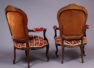 sofa, pair of armchairs and four chairs, massif rosewood, half of the XIX thC