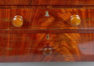 obłoga mahoniowa, intarsje z różnych gatunków drewna, Anglia ok. 1830r.