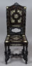 veneered with ebony, woodcarving, marquetry of bone, 2nd half of 19th century.