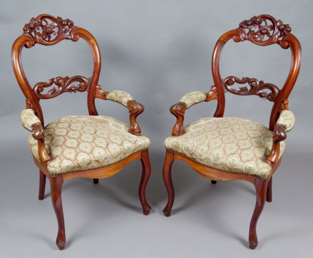 Massiff mahogany, carved, late 19th century.