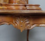 Massif walnut and pine construction, woodcarving, bone, late 19th century.