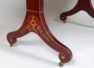 mahogany veneers, inlays made of various types of wood, brass, first half of the 19th century.