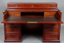 veneered with mahogany and rosewood, wood carving, Paris, second half of the 19thC