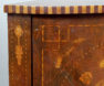 konstrukcja mahoniowa, intarsje z różnych gatunków drewna, poł. XIX w.