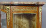 konstrukcja mahoniowa, okleiny drewno różane, intarsje, mosiądz, marmur, ok. 1900r.