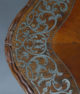 veneered with rosewood and mahogany, tin sheet inlay, woodcarving, early 20th century.