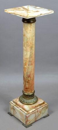 Pedestal onyx, bronze, c. 1900