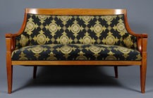 konstrukcja mahoniowa, intarsje, około 1900r.