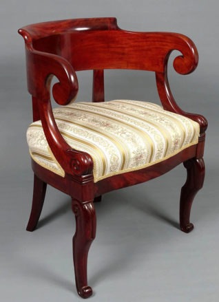Fotel do biurka w stylu Biedermeier Fotel do biurka w stylu Biedermeier