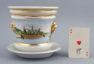 hand painted porcelain, signed CT, late 19thC