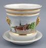 hand painted porcelain, signed CT, late 19thC
