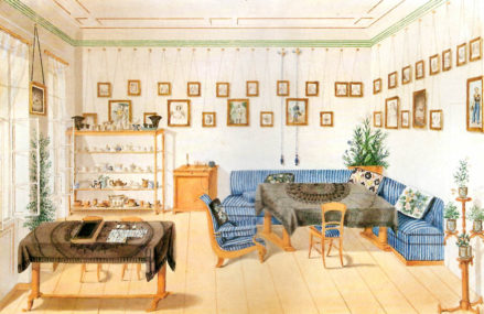 Salon Colloredo-Mansfeldo w Pradze, około 1830-1835r.