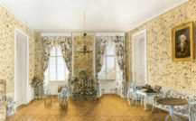 Salon Cernin, prawdopodobnie na zamku w Petrohradě, około 1835r.