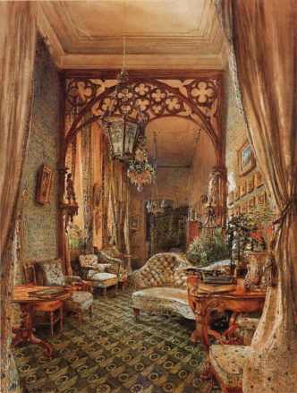 Część sali w pałacu Clary-Aldringen w Wiedniu, 1846r.