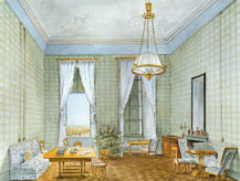 Salon w pałacu w Vinoři, 1836r.