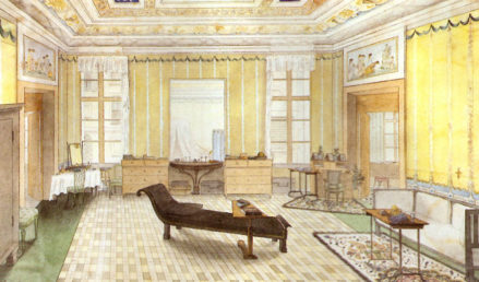 Pokój-sypialnia baronowej Karoliny Hildprandt w Wenecji, 1843r.