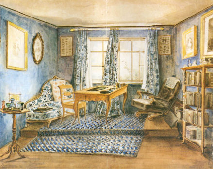 Część pokoju, około 1845r.