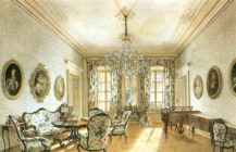 Salon w pałacu rodziny Buquoy w Nové Hrady