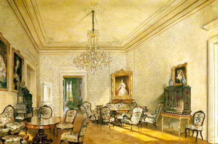 Salon w pałacu rodziny Buquoy w Nové Hrady