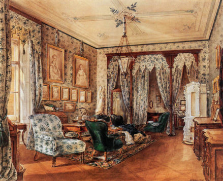 Sypialnia hrabiny Marii Teresy Cernin, Orsini-Rosenberg, Wiedeń, 1867r.
