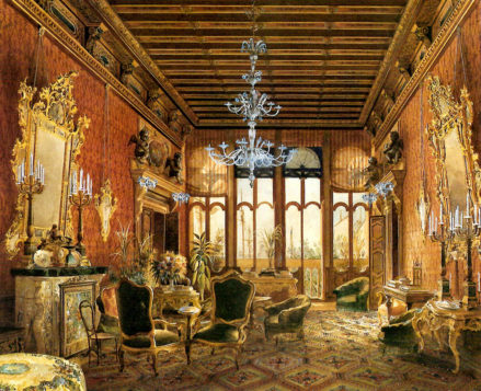 Salon pałacu Clary-Aldringen, 1868r.