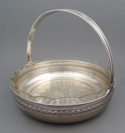 silverplated, crystal glass, 20thC