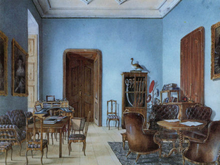 Gabinet męski - pokój myśliwego, 1849r.