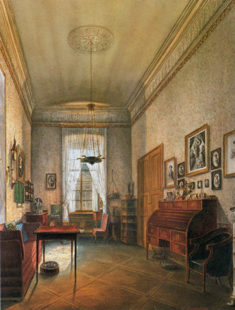 Pracownia w Isenburg Palace w Mannheim, 1861r.