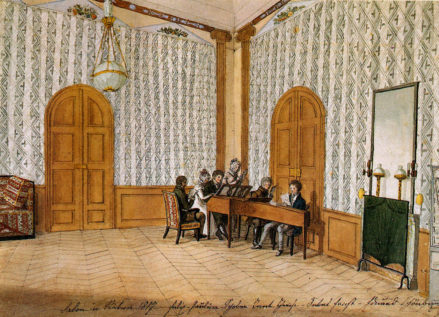 Towarzystwo Muzyczne na zamku Štěkeň, 1817r.