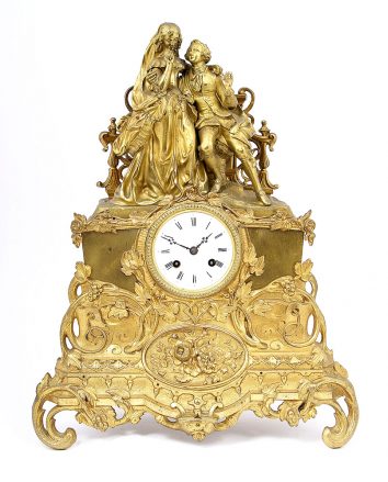 Brąz złocony, cyzelowany. Francja, II poł. XIX w.
