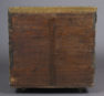 drewno iglaste, blacha mosiężna repusowana, około 1900 r.