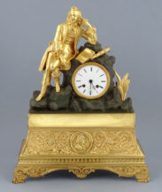 Gilt and patinated bronze, partially polished, France, mid 19th century