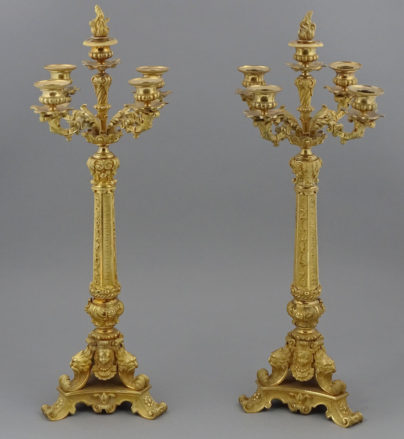 Gilded and polished bronze, late 19th century.