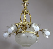 Six-arm chandelier
