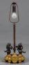 Lampa stołowa z amorami w stylu Napoleona III