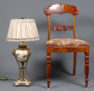 Para lamp stołowych w typie Empire